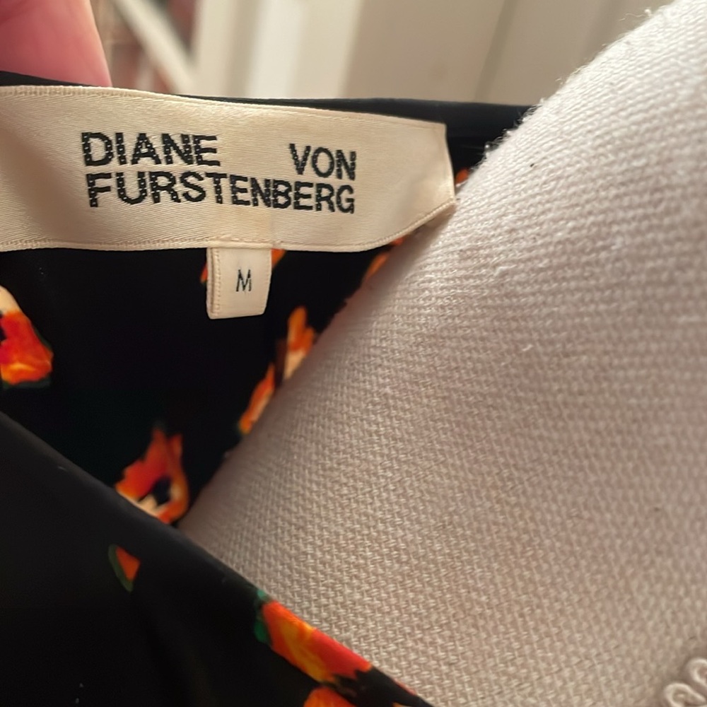 Dvf Silk Floral Wrap Midi Dress - image 6